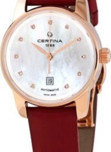 Certina Damklocka C001.007.36.116.02 Ds Podium Vit/Läder Ø29 mm