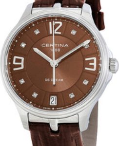 Certina Damklocka C021.210.16.296.00 DS Dream Brun/Läder Ø30.5 mm