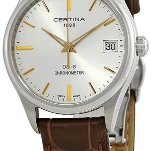 Certina Damklocka C033.251.16.031.01 Ds 8 Silverfärgad/Läder Ø30 mm