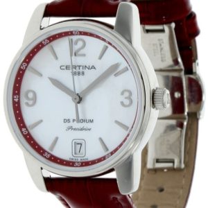 Certina Damklocka C034.210.16.427.00 DS Podium Vit/Läder Ø33 mm