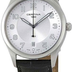 Certina Herrklocka C022.410.16.030.00 DS 4 Silverfärgad/Läder Ø37