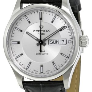 Certina Herrklocka C022.430.16.031.00 DS 4 Silverfärgad/Läder Ø38