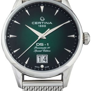 Certina Herrklocka C029.426.11.091.60 Ds 1 Grön/Stål Ø41 mm