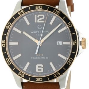 Certina Herrklocka C033.807.26.087.00 DS 8 Svart/Läder Ø40.5 mm