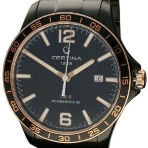 Certina Herrklocka C033.807.33.057.00 DS 8 Svart/Stål Ø40.5 mm