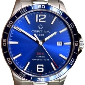 Certina Herrklocka C033.807.44.047.00 DS 8 Blå/Titan Ø40.5 mm