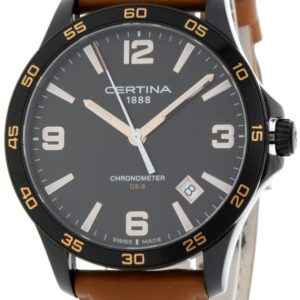 Certina Herrklocka C033.851.36.057.00 DS 8 Svart/Läder Ø41.5 mm