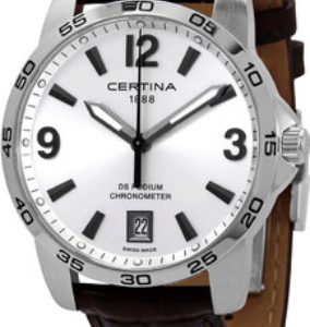 Certina Herrklocka C034.451.16.037.00 Ds Podium Silverfärgad/Läder