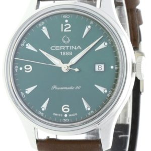 Certina Herrklocka C038.407.16.097.00 DS Powermatic Grön/Läder Ø41