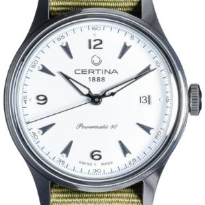 Certina Herrklocka C038.407.18.037.00 DS Powermatic Vit/Textil Ø41 mm