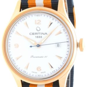 Certina Herrklocka C038.407.38.037.00 DS Powermatic Vit/Textil Ø41 mm