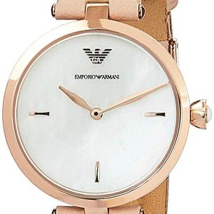 Emporio Armani 99999 Damklocka AR11199 Vit/Läder Ø32 mm