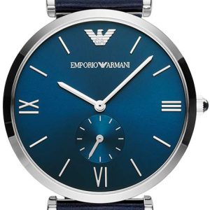 Emporio Armani 99999 Herrklocka AR11300 Blå/Läder Ø40 mm