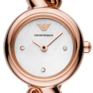 Emporio Armani Alessia Damklocka AR11442 Vit/Roséguldstonat stål