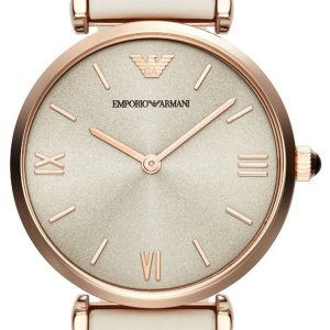 Emporio Armani Classic Damklocka AR1769 Beige/Läder Ø32 mm