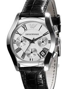 Emporio Armani Damklocka AR0670 Silverfärgad/Läder Ø35 mm