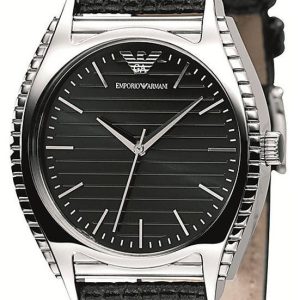 Emporio Armani Damklocka AR0765 Svart/Läder Ø40 mm