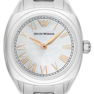 Emporio Armani Damklocka AR11037 Dress Vit/Stål Ø28 mm