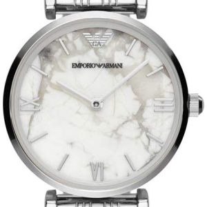 Emporio Armani Damklocka AR11170 Vit/Stål Ø32 mm