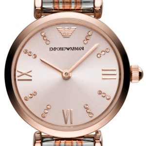 Emporio Armani Damklocka AR11223 Gianni Rosa/Roséguldstonat stål