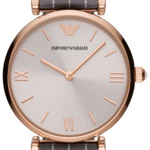 Emporio Armani Damklocka AR11386 Gianni T-bar Grå/Textil Ø32 mm