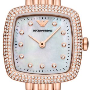 Emporio Armani Damklocka AR11496 Rosa Flerfärgad/Roséguldstonat