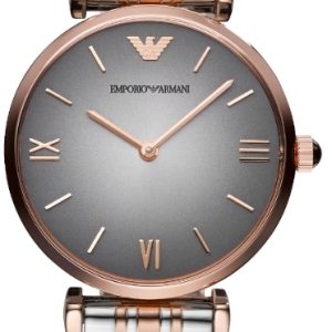 Emporio Armani Damklocka AR1725 Gianni Grå/Roséguldstonat stål