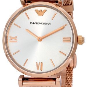 Emporio Armani Damklocka AR1956 Dress Silverfärgad/Roséguldstonat