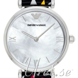 Emporio Armani Damklocka AR1995 Vit/Läder Ø32 mm