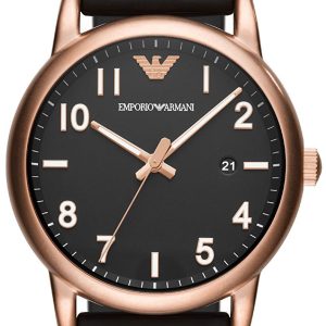 Emporio Armani Dress Herrklocka AR11097 Svart/Gummi Ø43 mm