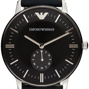 Emporio Armani Herrklocka AR0382 Classic Svart/Läder