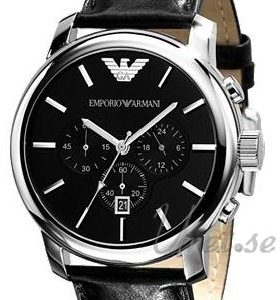 Emporio Armani Herrklocka AR0431 Classic Svart/Läder Ø47 mm