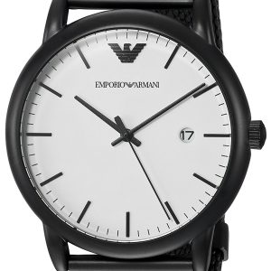 Emporio Armani Herrklocka AR11046 Dress Vit/Stål Ø43 mm