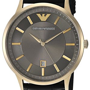 Emporio Armani Herrklocka AR11049 Classic Grå/Läder Ø43 mm