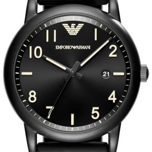 Emporio Armani Herrklocka AR11071 Svart/Gummi Ø43 mm