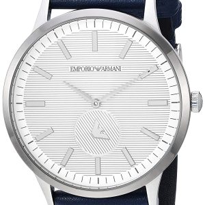 Emporio Armani Herrklocka AR11119 Dress Silverfärgad/Läder Ø43 mm