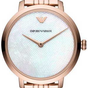 Emporio Armani Herrklocka AR11158 Vit/Roséguldstonat stål Ø32 mm