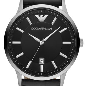 Emporio Armani Herrklocka AR11186 Renato Svart/Läder Ø43 mm