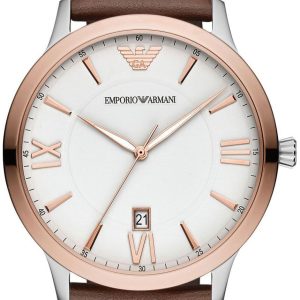 Emporio Armani Herrklocka AR11211 Vit/Läder Ø44 mm