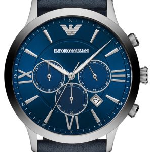 Emporio Armani Herrklocka AR11226 Giovanni Blå/Läder Ø43 mm