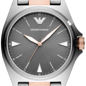 Emporio Armani Herrklocka AR11256 Grå/Roséguldstonat stål Ø40 mm