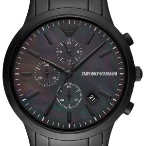 Emporio Armani Herrklocka AR11275 Renato Svart/Stål Ø43 mm