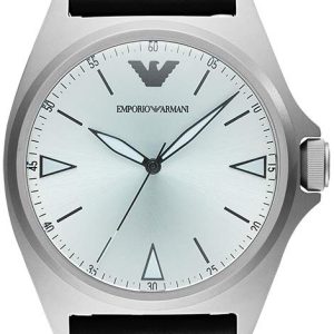 Emporio Armani Herrklocka AR11308 Nicola Silverfärgad/Läder Ø40 mm