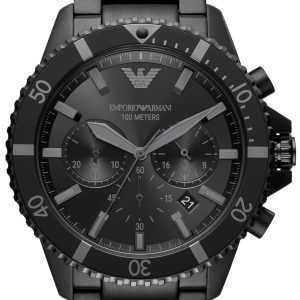 Emporio Armani Herrklocka AR11363 Diver Svart/Stål Ø43 mm