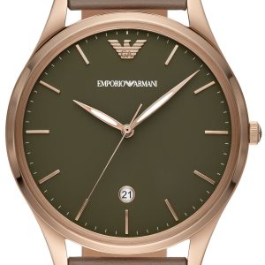 Emporio Armani Herrklocka AR11420 Adriano Grön/Läder Ø41 mm