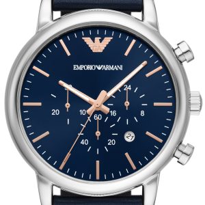 Emporio Armani Herrklocka AR11451 Luigi Chrono Blå/Läder Ø46 mm