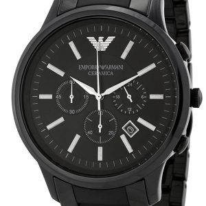 Emporio Armani Herrklocka AR1451 Renato Svart/Keramik Ø47 mm