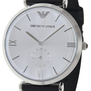 Emporio Armani Herrklocka AR1674 Classic Silverfärgad/Läder Ø40 mm