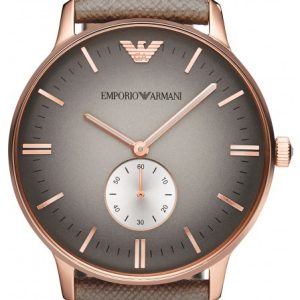 Emporio Armani Herrklocka AR1723 Classic Grå/Läder Ø40 mm