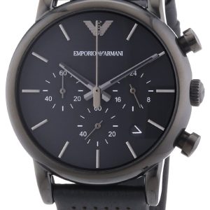 Emporio Armani Herrklocka AR1737 Sportivo Svart/Läder Ø41 mm